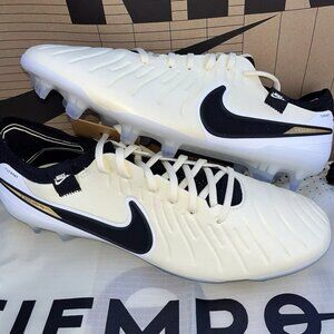 NEW Nike Tiempo Legend 10 Elite FG “Gold Coin” Cleats DV4328 700 Size 12